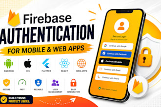 integrate firebase authentication in your mobile or web app