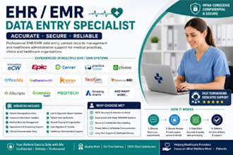 handle ehr emr patient records data entry and management
