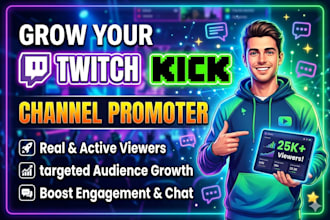 promote your channel for real viewers and organic growth for affiliate
