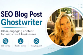 write SEO blog post ghostwriting