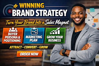 make a winning brand strategy, marketing plan, buyer persona for business growth