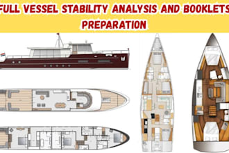 perform vessel stability analysis and stability booklet preparation