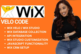redesign, and develop your wix website with custom velo and API integration