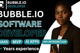 do bubble io website development, build bubble app, bubble development