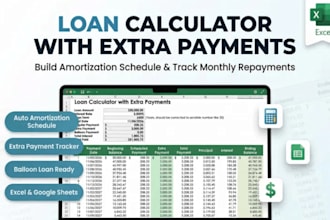 create loan amortization schedule excel dashboard loan debt mortgage calculator