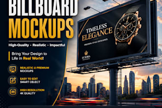 design billboard mockups for client presentations