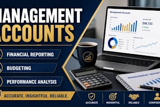 create management accounts and cash flow forecasts for UK smes