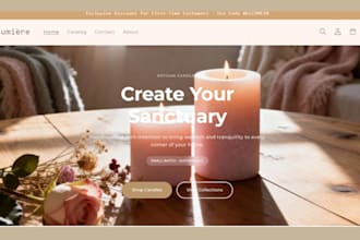 design candle website candle shopify candle store scented candle candle logo