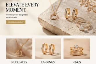 design shopify jewelry store, jewelry shopify store, shopify dropshipping store