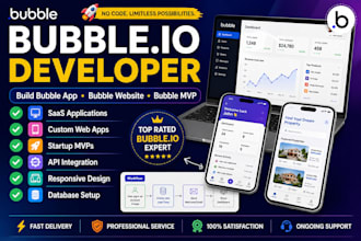 build bubble io app, bubble website, bubble mvp as bubble developer