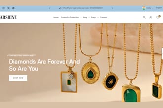 build jewerly website shopify store jewerly store dropshipping store earrings