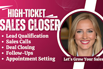 high ticket closer IT leads online sales b2b sales closer sales representative
