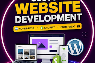 develop websites using wordpress and shopify