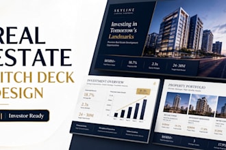 create real estate presentation, property marketing deck, investor pitch deck