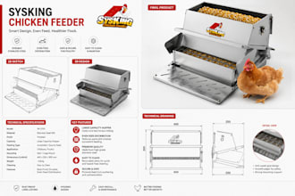 design scalable package structure tailored for poultry product and machinery