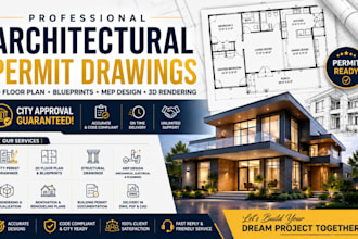 review and stamp architectural drawings for permit approval