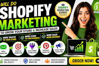 do shopify marketing with email marketing, sales funnel and promotion