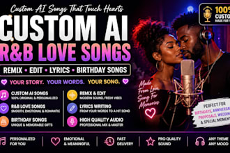 remix edit custom ai song rnb love birthday song lyrics