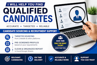 provide data entry ,HR and IT recruitment support