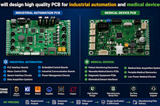 design high quality pcb for industrial automation and medical devices