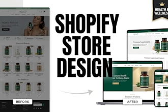 design a shopify store for your health or wellness brand