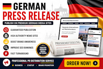 do publish german press release in german media sites