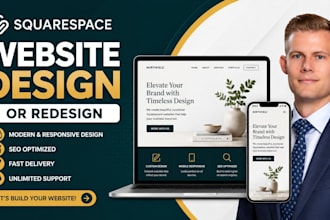 redesign your squarespace website into a modern site