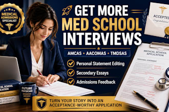 edit your medical school personal statement and amcas application