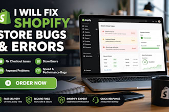 fix shopify store bugs, errors, checkout, and payment issues