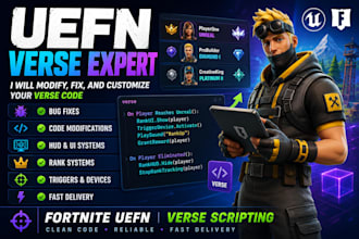 modify, fix, optimize, and customize your uefn verse code
