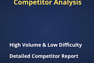 seo keyword research and competitor analysis