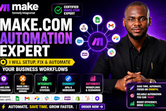 fix make com automation make erros set up make com automation integromat expert