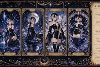 create a tarot cards reading for your original character