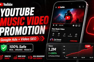promote your youtube music video with google ads and video SEO