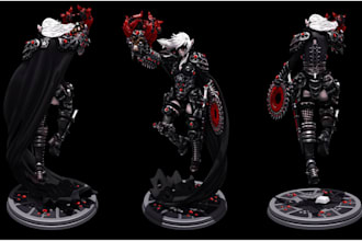 sculpt a detailed fantasy miniature for 3d printing in blender and zbrush