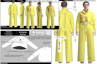 do custom garment design clo3d and tech packs