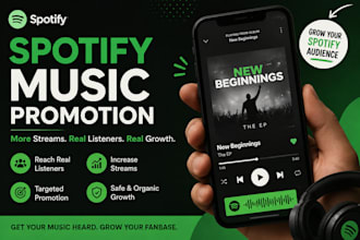 boost your spotify music with promotion for more plays and exposure