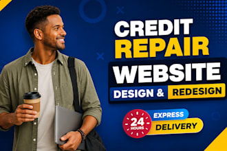 build a credit repair website, funnel and automation system  seo landing page