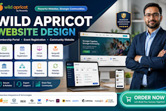design wild apricot website, event registration website, membership ux design