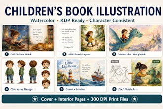 children book illustration and children book illustration