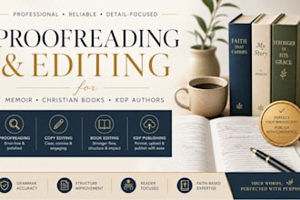 do book proofreading and nonfiction book editing, selfhelp book copy editing