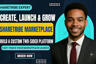 build a sharetribe marketplace website with go or flex, multivendor mvp setup