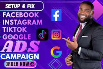 do facebook ads, instagram ads, tiktok ads, google ads, paid social media ads