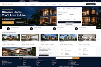 real estate website development or idx mls website for agent, realtor, investors