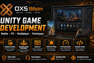 develop unity mobile games and multiplayer game systems