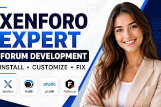 install, customize, fix and develop xenforo, mybb, phpbb forum website