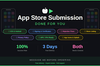 publish your app to app store and google play store