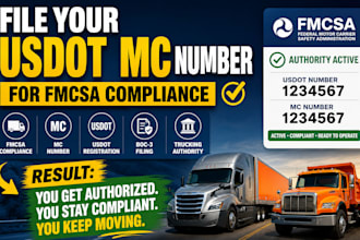 file your usdot mc number for fmcsa compliance