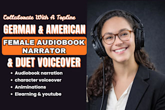 record female duet voiceover, thriller, historical, german audiobook narrator
