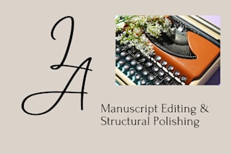 edit structure and humanize your book or manuscript